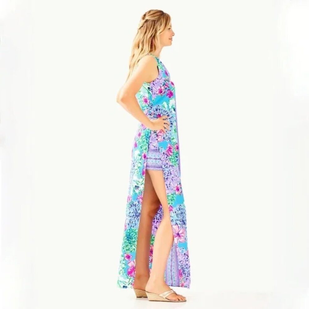 NWT Lilly Pulitzer Donna Maxi Romper Size 4 - Picture 3 of 6
